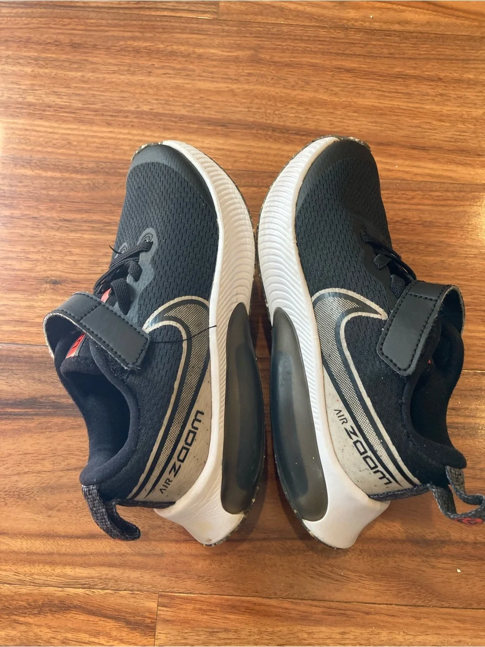Nike Kids Black and White Air Zoom Sneakers